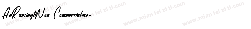 AnRunxingtiNon Commercialuse字体转换